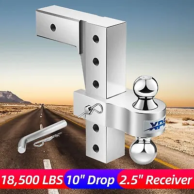 XPE Adjustable Trailer Hitch Ball Mount 2.5'' Receiver 10'' Rise / Drop Hitch • $98.99