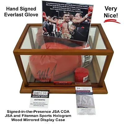 Mike Tyson Heavy Weight Boxing Champ Autographed Glove In Display Case W/JSA COA • $274.95