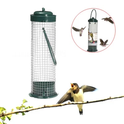 £4.99 • Buy Large Hanging Squirrel Proof Seed Feeder Peanut Feed Fat Ball Garden Wild Bird