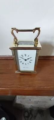  Vintage Mappin & Webb Brass Carriage Clock 8 Day Timepiece In Excellent Conditi • £275