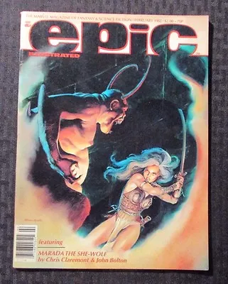 1982 EPIC Illustrated - Marvel Magazine V.1 #10 VF- Charles Vess • $15.25
