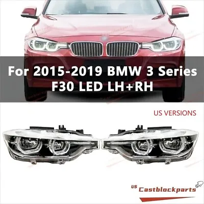 For 2016 2017 2018 2019 BMW 3 Series F30 F31 328 LED W/O AFS LED Headlight LH+RH • $700