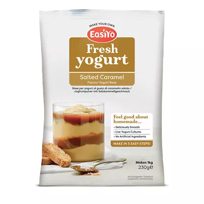 Easiyo Salted Caramel Yogurt Mix 230g Sachet - Makes 1 Litre Using Yoghurt Maker • £5.45