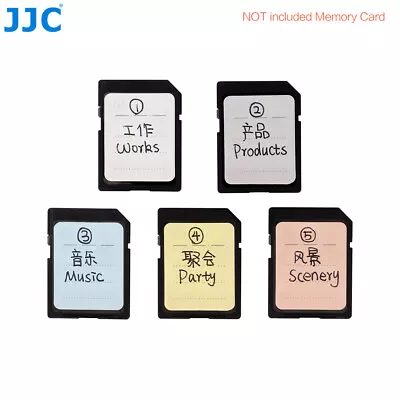 JJC SDSL-120 Memory Card Label Stickers For SD XQD And CFexpress Type-B Cards • $18.59