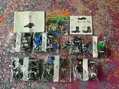 LEGO 21136 MINECRAFT The Ocean Monument Sealed Bags Replacement Parts Incomplete • $0.99