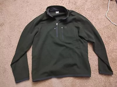 Nike Jacket ACG Sherpa Mens 1/4 Zip Thermal Fleece Green Size L • $14.95