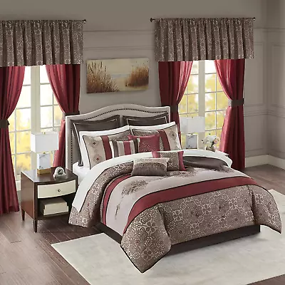 Madison Park Essentials Delaney 24 Piece Room In A Bag Queen King Cal King • $192.97