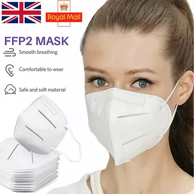 Ffp2 Face Mask Pollen Dust Protection Non Medical Surgical 2 - 30 Pcs • £25.99