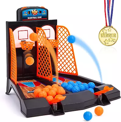 Mini Basketball Game 29PCS Tabletop Game Set Desktop Toys Arcade Basketball Gam • $21.02