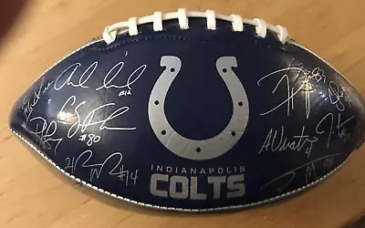 Indianapolis Colts NFL Team Facsimile Autograph Football 2013 READ McAfee ++ • $14