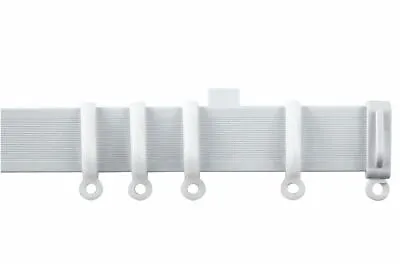 £33.15 • Buy STREAMLINE White PVC  Bay Straight Windows Curtain Track Gliders & Coiled Track