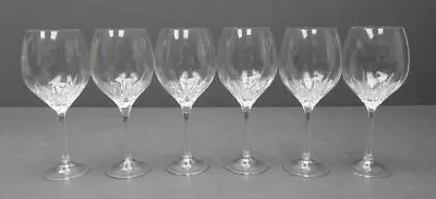 Set Of 6 Wedgwood Vera Wang Duchesse 9.5  Crystal Water Goblet Glasses • $174.99