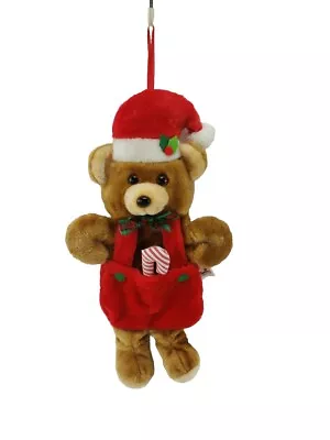 Vintage Santa's Best Teddy Bear Animal Stuffed Plush Christmas Stocking 3D  • $19.92