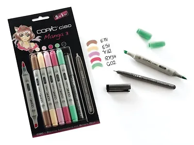 Copic Ciao 5 + 1 - Manga 3 Set • £21.50