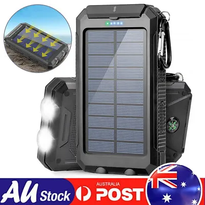 $35.90 • Buy 50000mAh Portable Solar Power Dual USB Bank External Battery Phone Charger AU