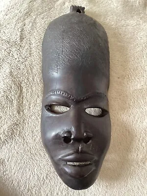 £12 • Buy Hand Carved Dark Wood African Face Mask 