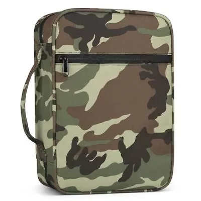 Mens Large Bible Cover Carrying Book Case Church Bag Bible Protective Camouflage • $24.83
