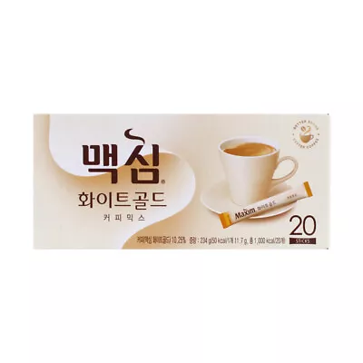 Korean Maxim White Gold Instant Coffee Mix 20stick Good Taste Rich Flavor • $32.75