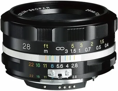 Nikon F VOIGTLANDER COLOR-SKOPAR 28mm F2.8 SL IIS Black Or Silver New From Japan • $421.95