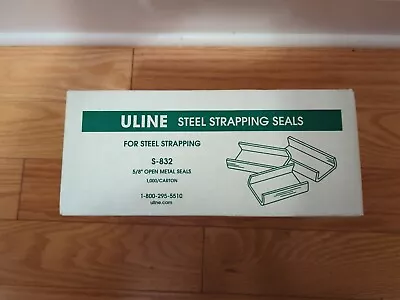 Uline Steel Strapping Seals S-832 5/8” Open Metal Seals • $19.99