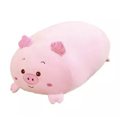 Pig Plush Pillow Stuffed Toy Piggy Plush Mini Hog Cushion Pink 10in Soft New • $9.99