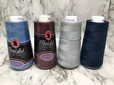 Maxi-Lock Serger Thread 100% Polyester Singles Opened Singles Or Opened Lots  • $3.97