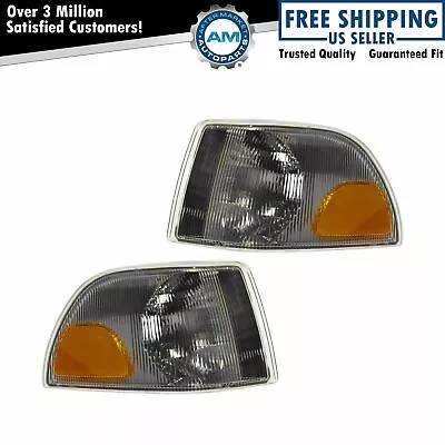 Side Marker Corner Parking Turn Signal Light Lamp Pair Set For Volvo C70 S70 V70 • $57.08