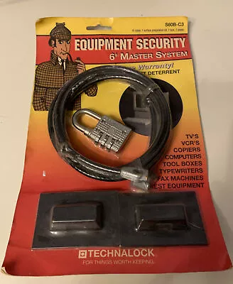 Technalock Computer AV Anti Theft Security Master Lock System Rare Vintage Combo • $19.99