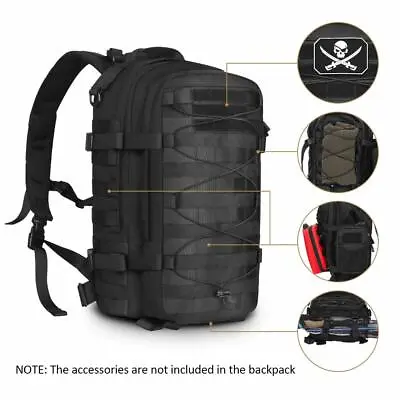 £89.99 • Buy Tactical Military Raccoon Rucksack Nylon 30L Molle Backpack Daysack Travel Bags