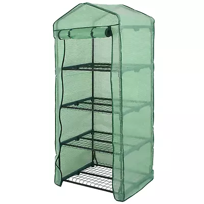 4 Tier Mini Portable Garden Green House Waterproof Outdoor Greenhouse Rack Stand • $36.58