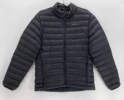 Marmot Men's Medium Highlander Down Puffer Jacket Black • $50