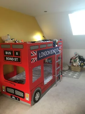 Julian Bowen LON001 Double Decker London Bus Bunk Bed - Red VGC • £200
