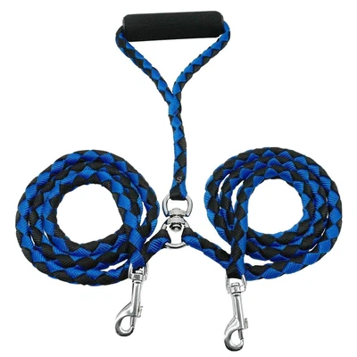 $24.99 • Buy Nylon Two 2 Way Dog Walking Leash Coupler Lead Heavy Duty Twin Dogs1.4m Aus Post