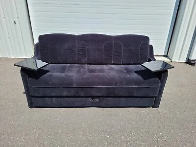 NEW! Custom Black JackKnife Sleeper Sofa Couch With Tables & Drawer RV Motorhome • $1150