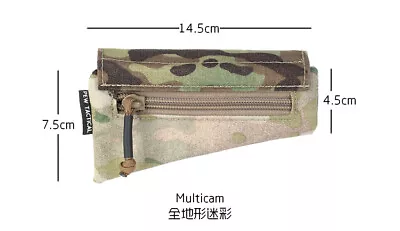 Hunting Tactical Triangle Storage Bag Rear Support Battery Stock Pouch Multicam • $14.89