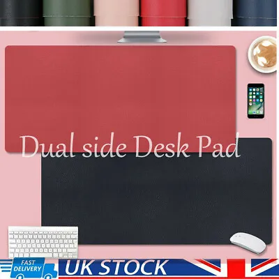 £13.99 • Buy Desk Pad Waterproof Protector Mat -Dual Side PU Leather Desk Mat Large Mouse Pad