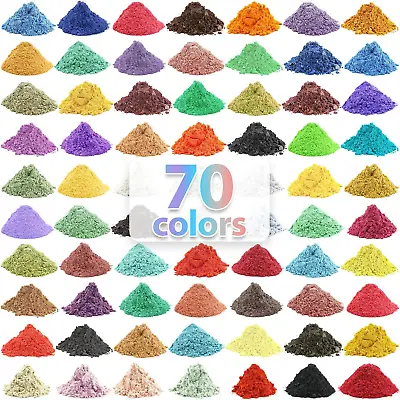 Mica Powder For Epoxy Resin 280g - 70 Colors Pearlescent Pigment ... • $14.34