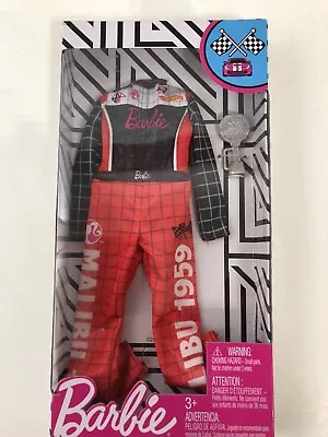 Authentic Fashion Barbie Mattel Career Racecar Driver Outfit Doll Clothes Trophy • $10.49