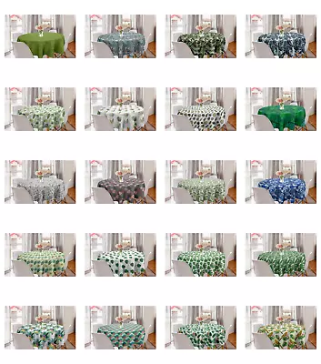 $28.99 • Buy Ambesonne Philodendron Round Tablecloth Table Cover For Dining Room Kitchen