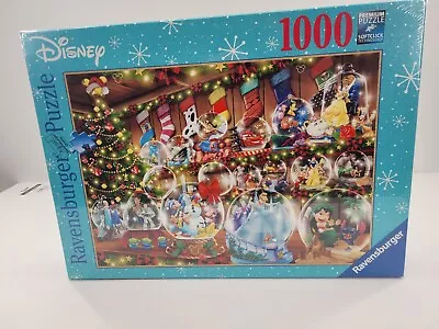 Ravensburger Disney Christmas Snow Globe 1000 Piece Jigsaw Puzzle • $19.99