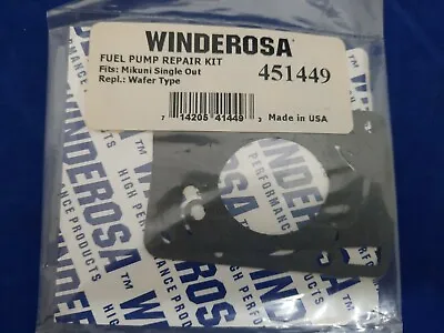 NEW Winderosa 451449 Fuel Pump Repair Kit / Fits: Mikuni Single Out • $8.85