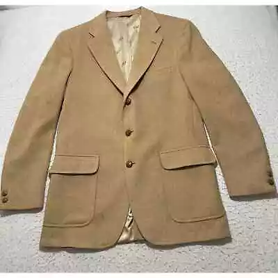 Vintage Jos. A. Bank Men's 42L Long Pure Camelhair Sport Coat Blazer Jacket USA • $84.99