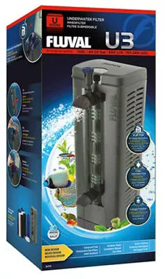 Fluval New U3 Internal Filter Submersible Adjustable Aquarium Fish Tank	 • £60.49