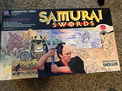 MILTON BRADLEY SAMURAI SWORDS (SHOGUN) BOARD GAME 1995 In Box Very Rare • $88.88