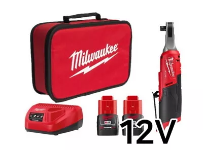 Milwaukee M12 FHIR38 BL 12V 2x3.0Ah 450Rpm 47Nm 3/8  19mm 272mm UPS Charger_220V • $349.95