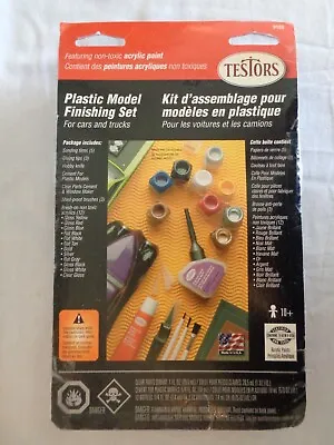 Testors 9163 Acrylic Paint Finishing Kit Plastic Model Set Vintage (NEW) (#6110) • $34.99
