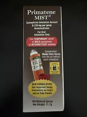 Primatene Mist Epinephrine Inhalation Aerosol 160 Sprays EXP 02/2025+ • $29.95