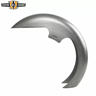 23  Wrap 6  Wide Front Fender Raw Steel Fits Harley Touring 14-UP/ Softail 86-17 • $159.29