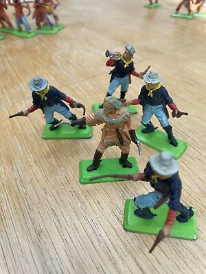 £5 • Buy Britains Deetail Vintage Toy Soldiers US 7th Cavalry 1971 Job Lot X5