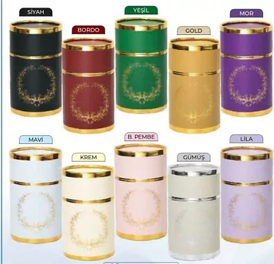 Ideal Gift Cylinder Box Kaba Prayer Mat Rugs Janamaz & Tasbeeh Nice Colours £20 • £14.99